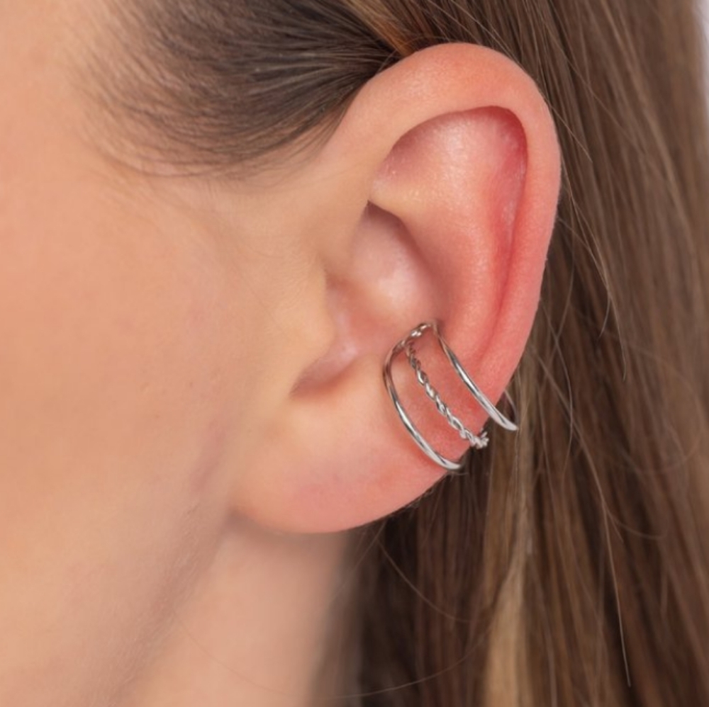 Silver Ear Cuffs